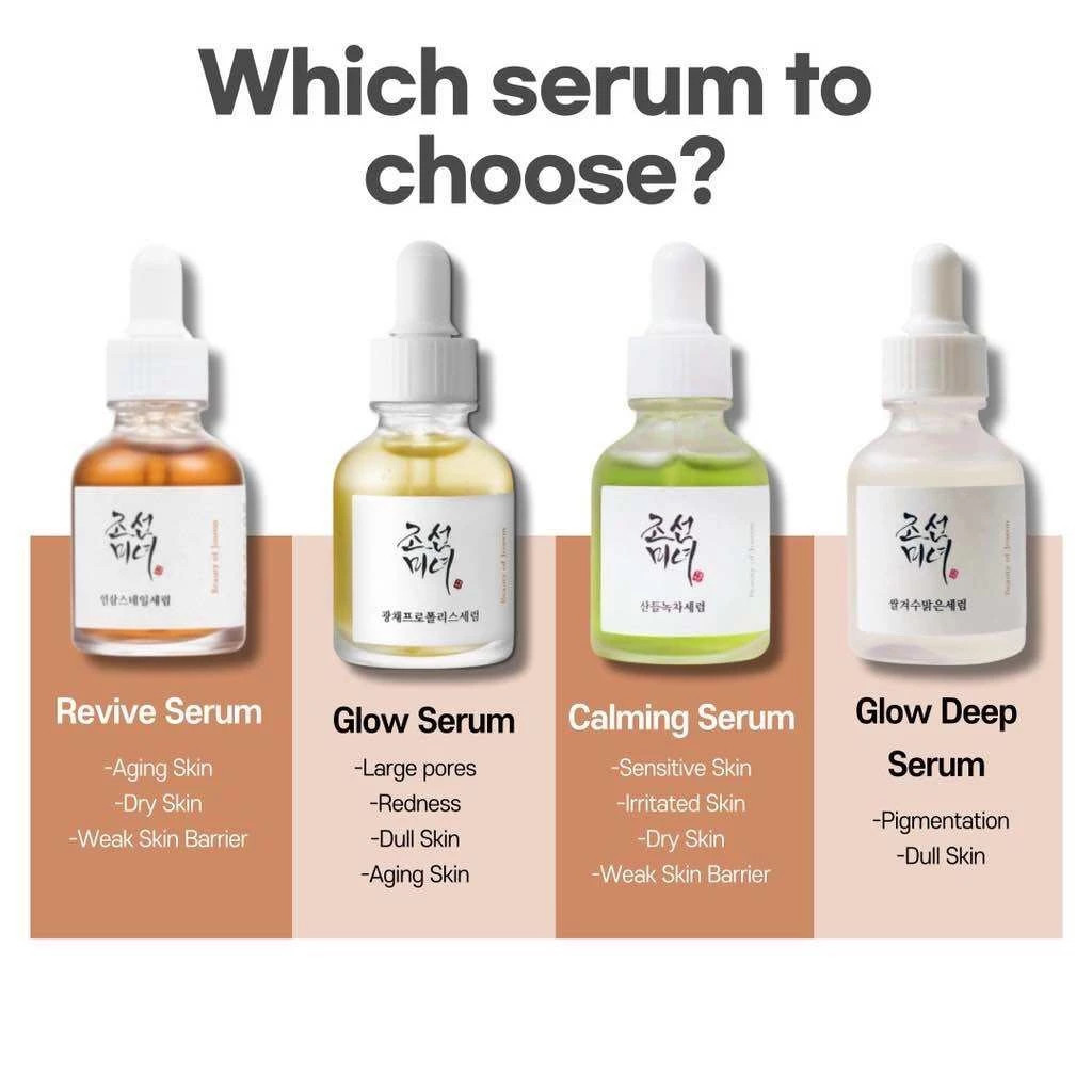 BEAUTY OF JOSEON Calming / Glow Deep / Glow / Revive Serum 30ml