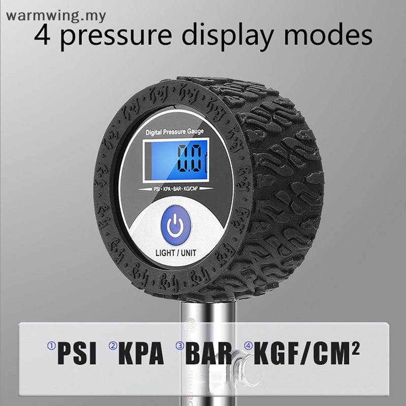 Premium Reliable Warmwing Ball Pressure Gauge Digital Display Barometer Rubber Protective Cover Versatile Quality