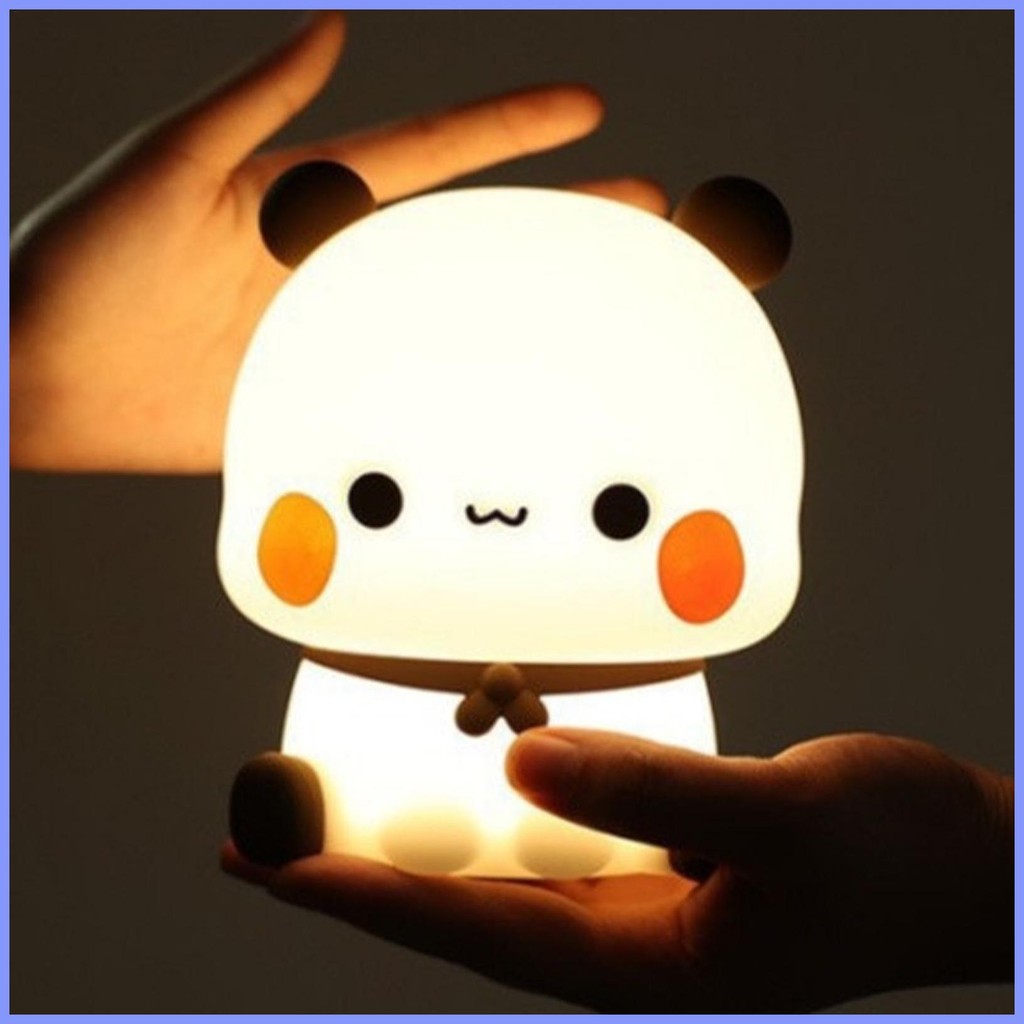 Panda Touch Light Nursery LED Mood Touch Lights 3 Modes Dimmable Girls Baby Bedroom Nightlight For Breastfeeding notamy