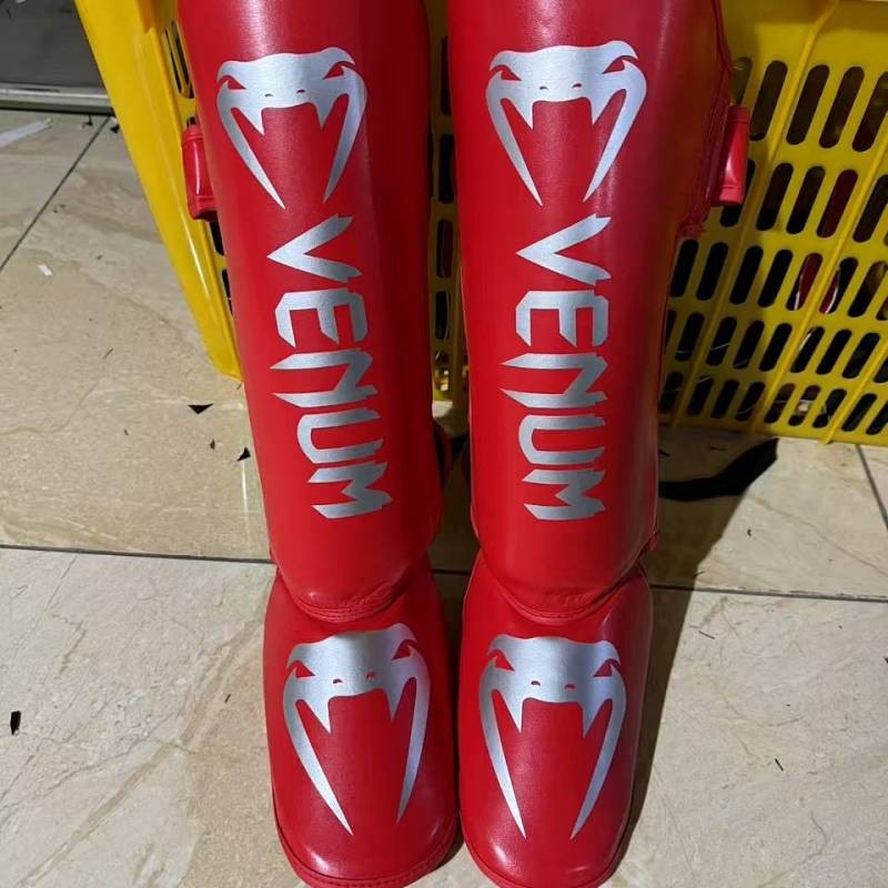 New Sanda Leg Protection Muay Thai Combat Fighting Shin Protection Foot Surface Thickening Training Protective Gear Foot Protection RzVT