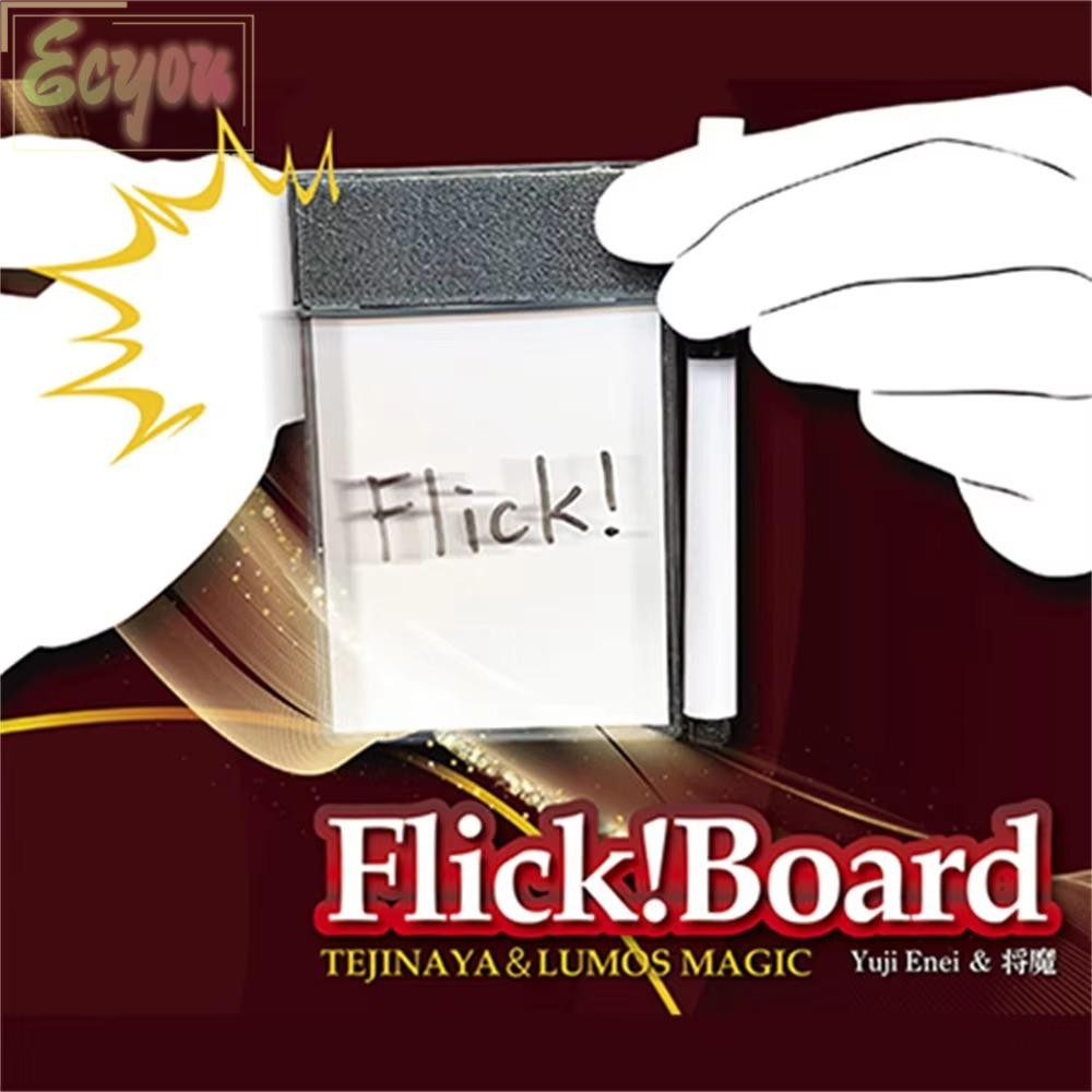 ECYOU Magic Whiteboard, Magie Props Street Easy To Do Flick Pad Gimmicks, Drawing Board Magic Tricks Performer Beginner