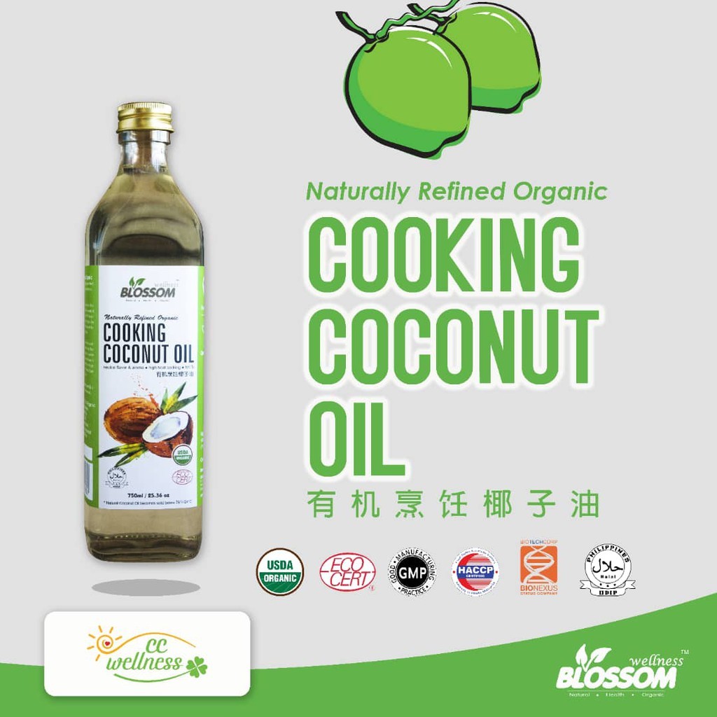 Blossom Organic Cooking Oil 65ml - healthy oil for whole family - no coconut smell - go…
