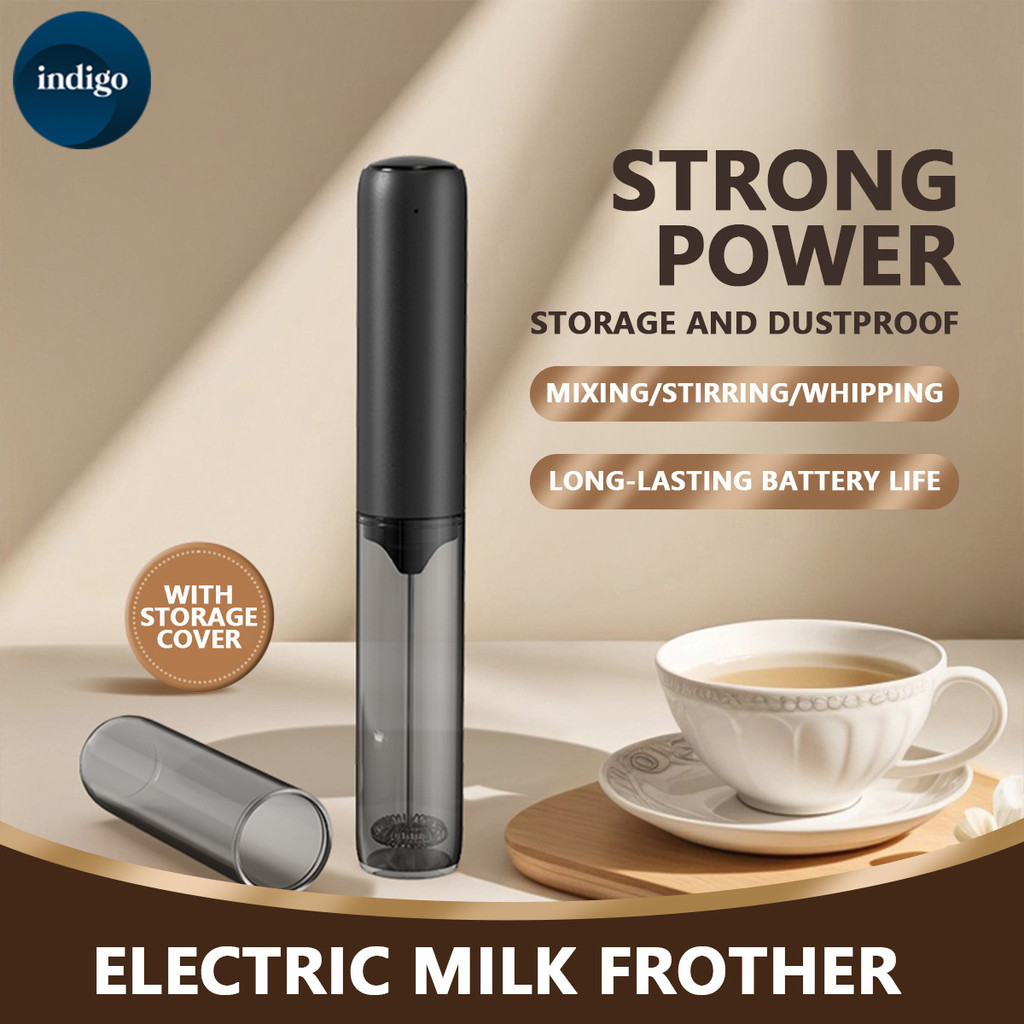 Handheld Electric Milk Frother Portable Low Decibel Coffee Foam Maker Stainless Steel Egg Beater Kitchen Tool