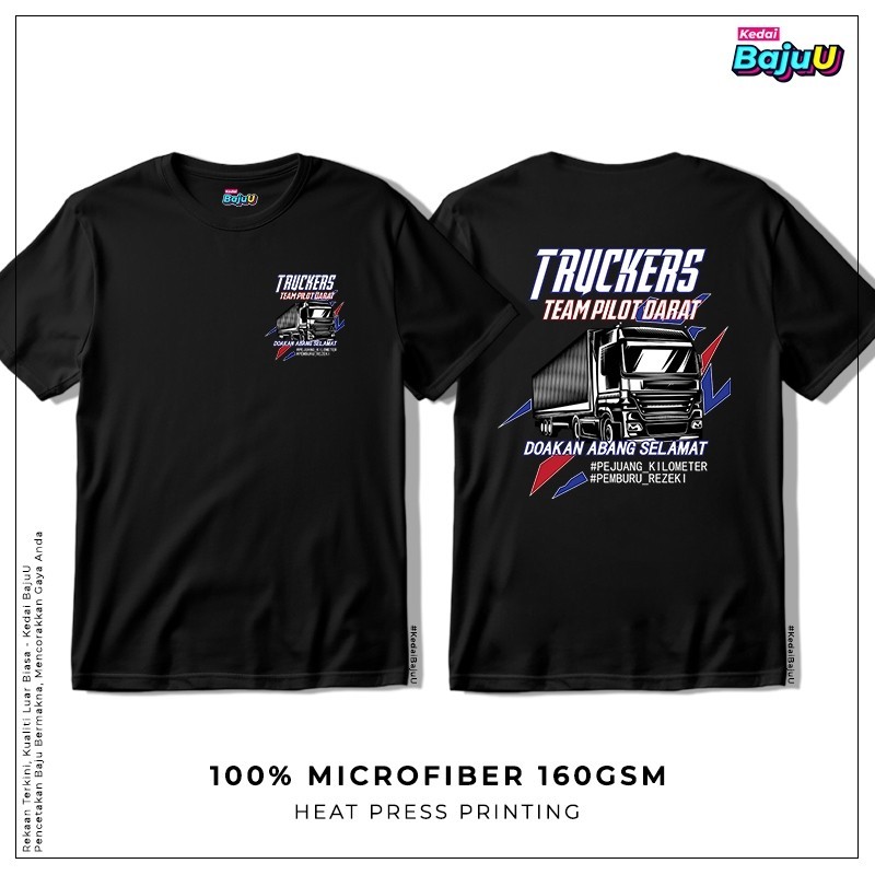 Turcker Team Pilot Darat | Doakan abang selamat #pejuang kolimeter #pemburu rezeki┃Baju Kata ViralS-5XL