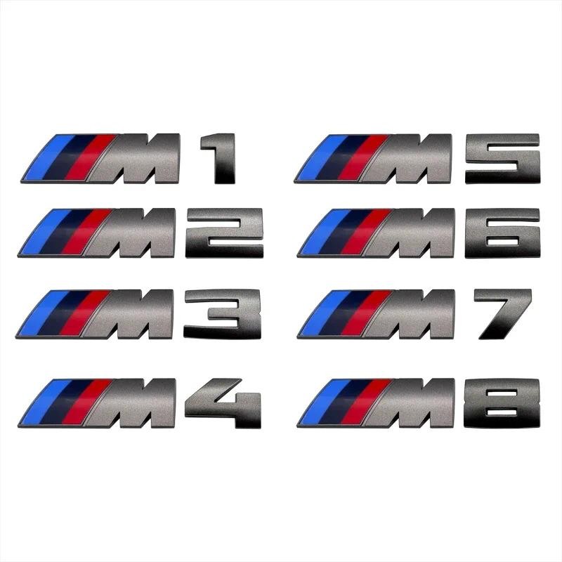 1PCS Car Stickers Trunk grey Badge For BMW M1 M2 M3 M4 M5 M6 M7 M8 E34 E36 E61 E39 E60 E90 E92 E93 F10 F20 F30 G20 G30