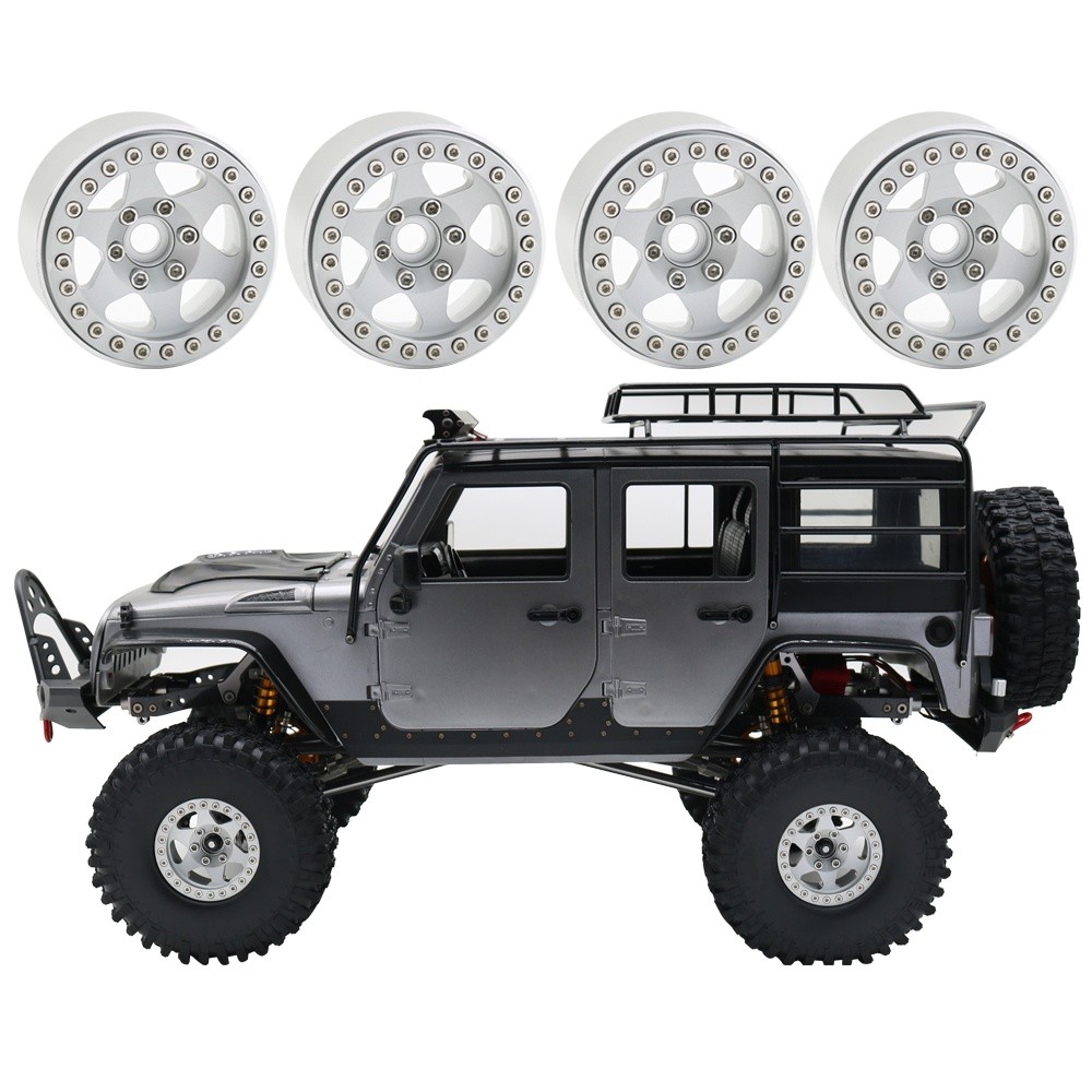 Essential Durable MYHRC CNC Aluminum Alloy 1.9 Inch Beadlock 6 Stripes Wheel Hub Rim 1/10 RC Crawler Axial SCX10 II 9... - Image 3