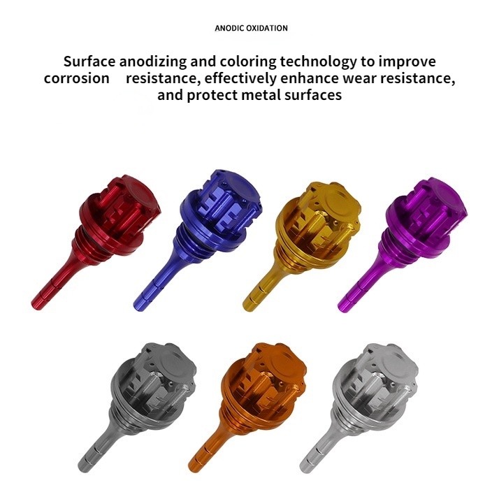 Versatile Quality CNC Aluminum Alloy Modified Hexagonal Oil Dipstick Motorcycle Decoration Suitable GY6 Jinzhan BWS G... - Image 4