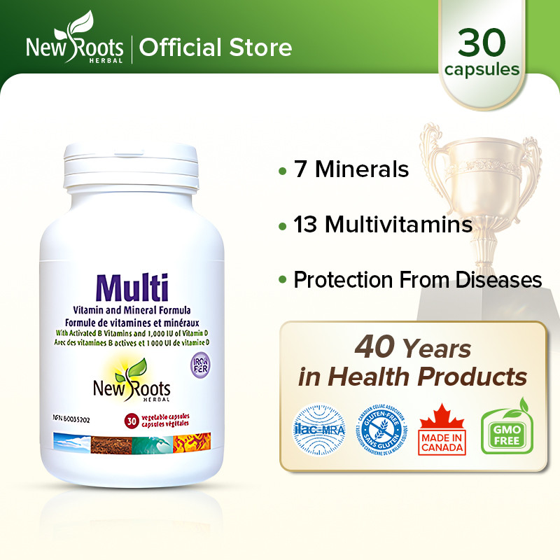 New Roots Herbal Multi vitamin Supplement iron and zinc