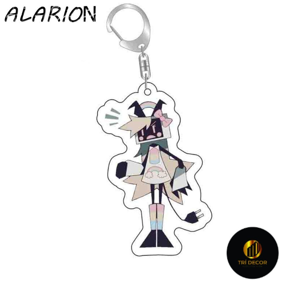 Alarion Basic Paper Educational Keychain, Basic Paper Education Acrylic Miss Circle Acrylic Acrylic Keychain, Movie