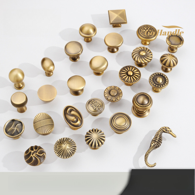 Vintage Drawer Handles And Knob Bronzed Kitchen Cabinet Door Handles Wardrobe Door Handles Single Hole Shoe Cabinet Handles