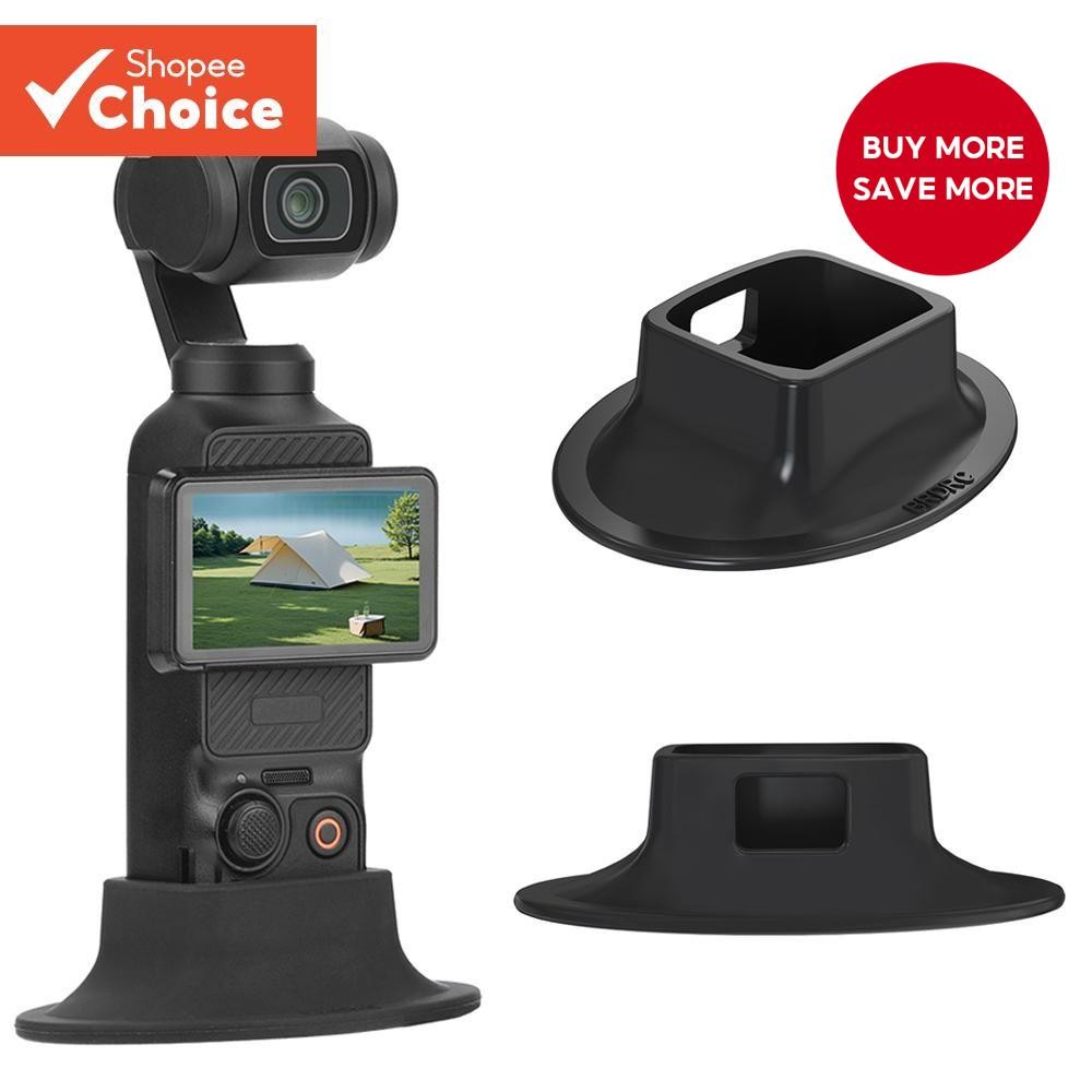 BRDRC Desktop Base Mount for DJI OSMO Pocket 3 Handheld Gimbal Camera Silicone Base Table Holder for Vlgo Video Photography Live Streaming Antiskid Fixed Bracket