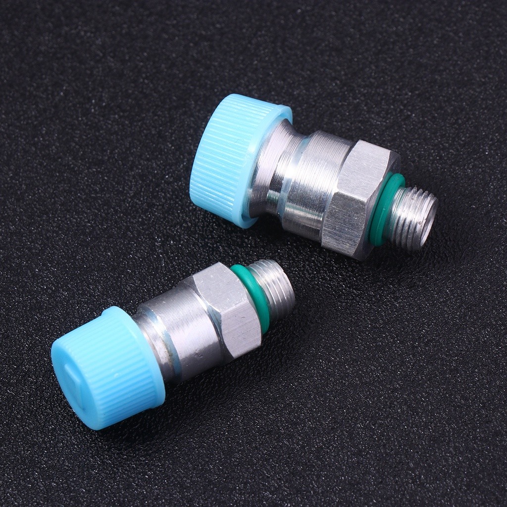 Reliable Have 2Pcs Motor Tech Adjustable R134A Adapter Fittings Quick Coupler High Low AC Manifold Gauge Hose Convers... - Image 5
