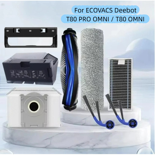 ECOVACS Deebot T80 PRO OMNI / T80 OMNI Robot Vacuum Cleaner Accessories Main Roller Brush Side Brush Filter Mop Pad Dust Bag Spars Parts