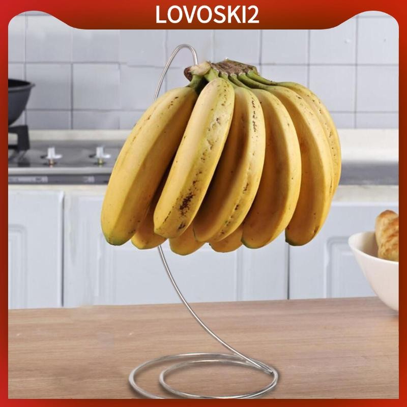 [LovoskiacMY] Banana Tree Stand Hook Holder Draining Rack Modern Accessories Doesn't Tip over for Kitchen Home Decor Countertop