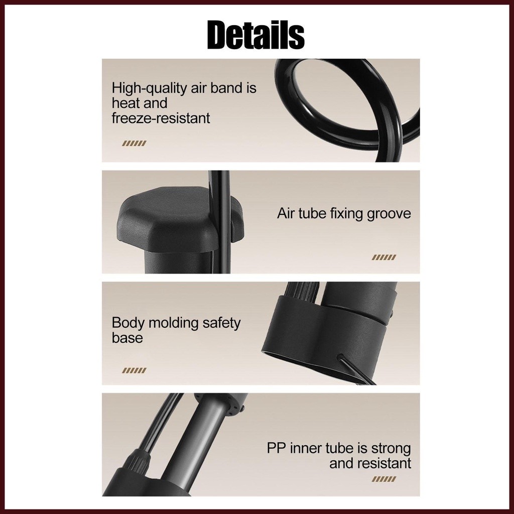 Multi Purpose Bike Handheld Basketball Pumps Needles Compact Inflation Devices & Accessories Sports Balls Bikes tdemy... - Image 3