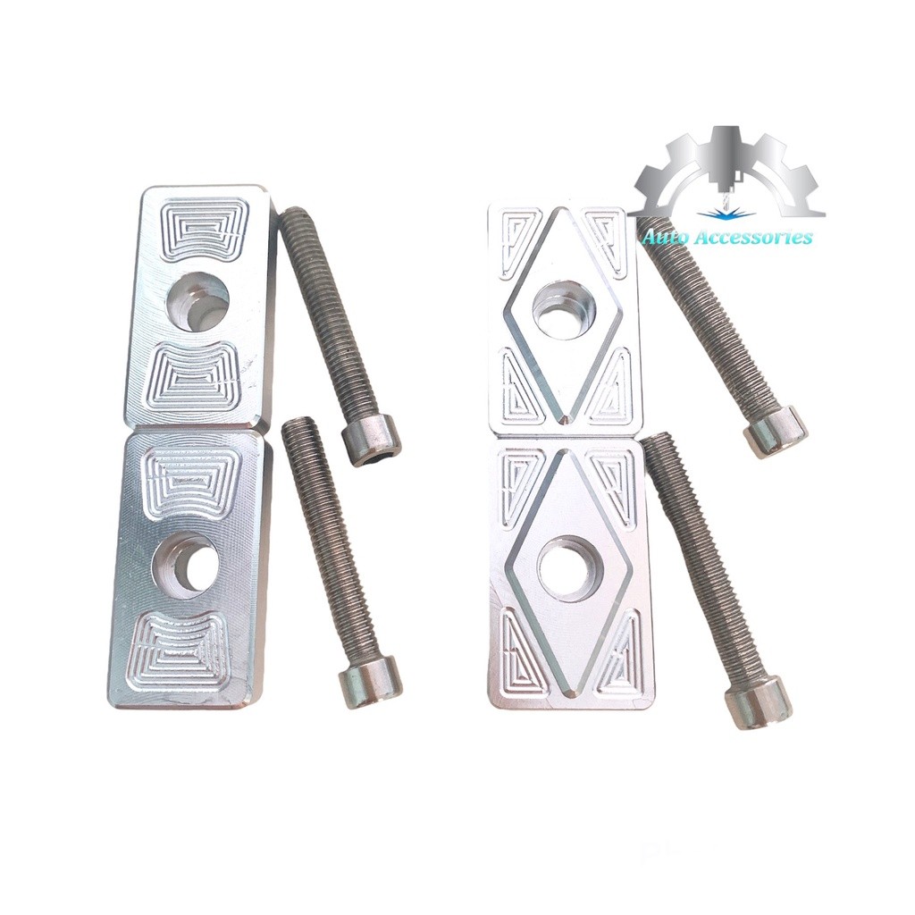 Multi Reliable Exciter Ex150 Raider Satria Sound Slug Booster Cap Monolithic CNC Lid 1 Set Of 2 Caps + Screws Must Ve... - Image 4