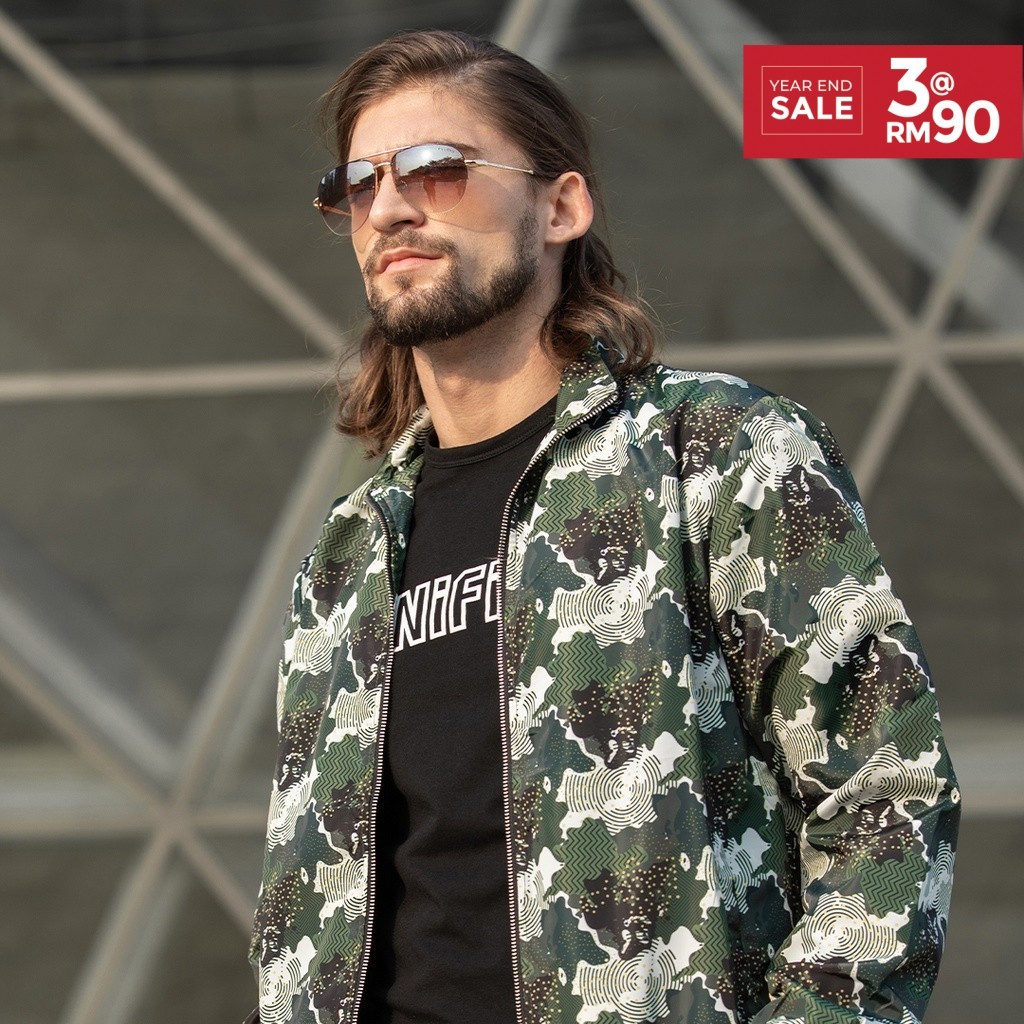 [Jefferson] Alpine Camo Bomber Jacket