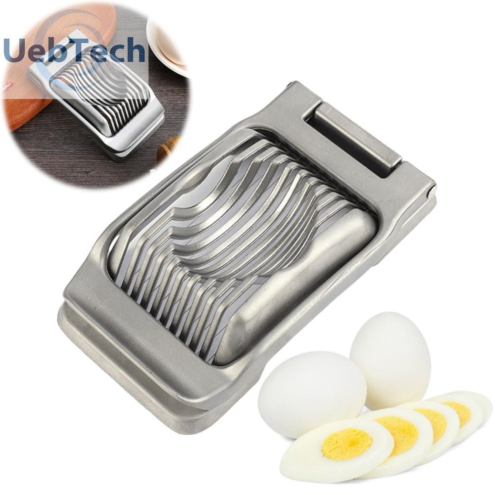 [uebtech.my] Heavy Duty Egg Cutter with Stainless Steel Wire Strawberry Slicer Multipurpose Egg Dicer Chopper for Hard Boiled Eggs Strawberry Mushroom