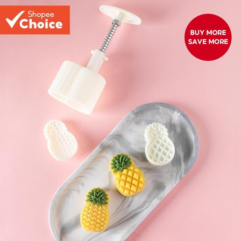Mooncake plastic mold 25g/50g cookie cutter pineapple lotus stamp chocolate DIY