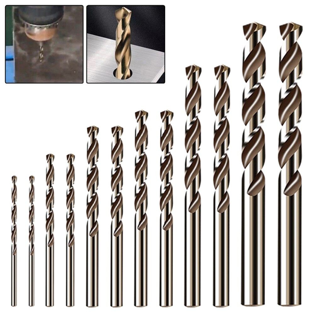 DIY Hardware 12pcs Cobalt Hss Drill Bit M35 Industrial Grade Stainless Steel Aluminum Metal Wood Hole Cutter Build Wo... - Image 3