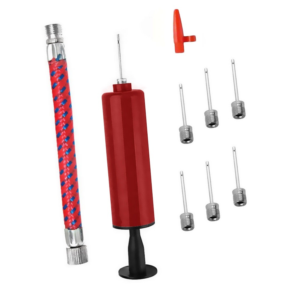 [Mapde] 10pcs/set Ball Air Pump Set 6 Inches Inflator Kit Portable Plastic Football Inflating Supplies