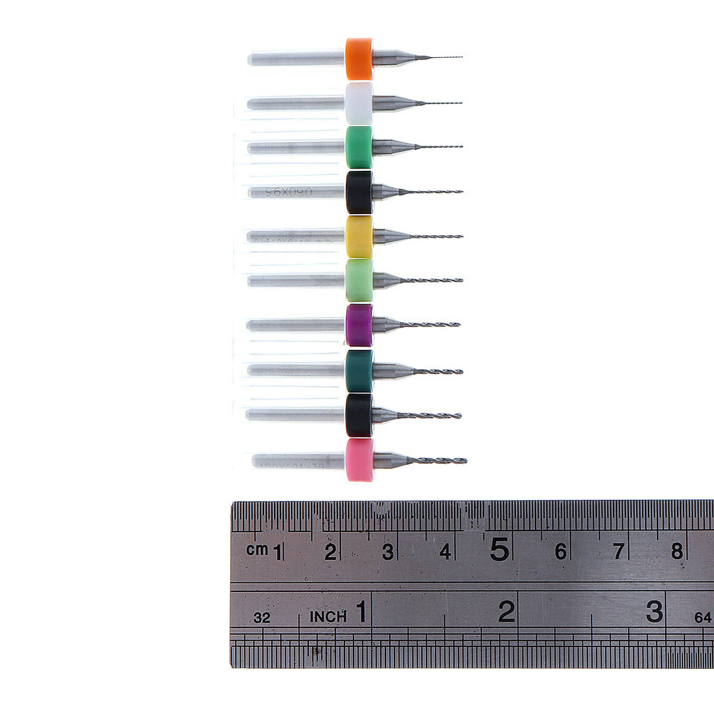 Heavy Duty 10pcs/set 0.3mm 1.2mm Mini PCB Printed Circuit Board Drill Bits Tungsten Carbide Engraving Tool intl Build - Image 3