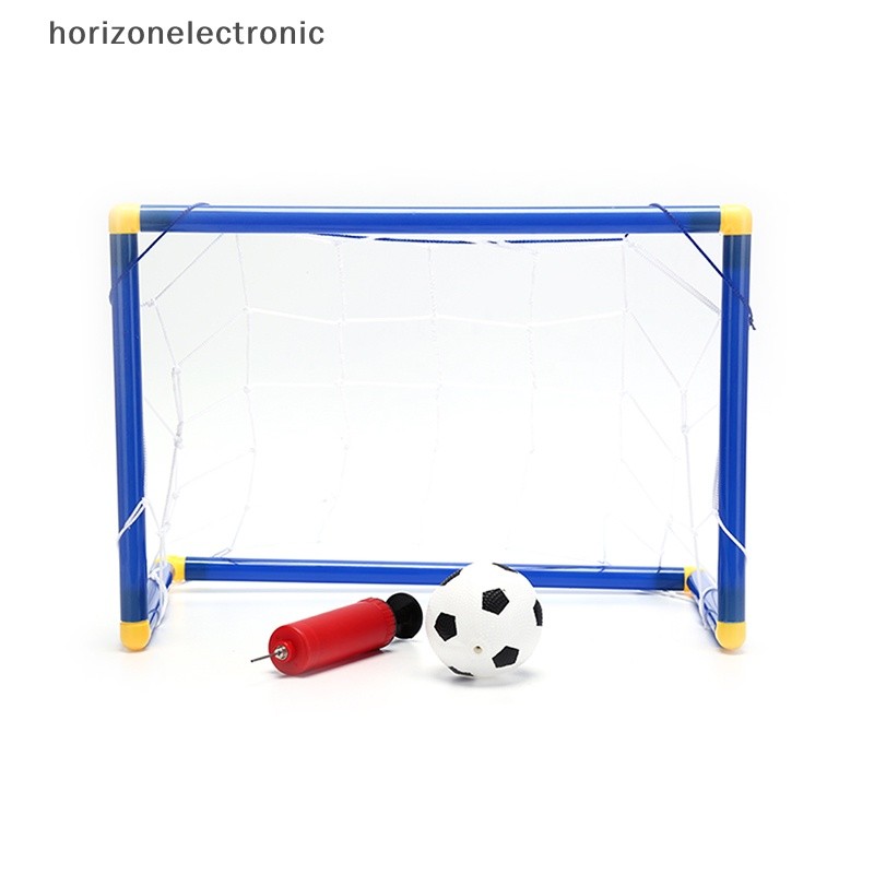 Must Quality 【horizonelectronic】 Folding Mini Football Soccer Goal Post Net Set Pump Kids Sport Toy Hot - Image 2