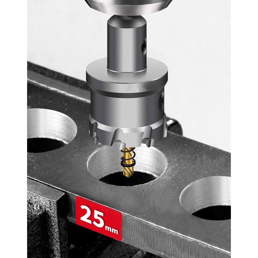 Workshop DIY TCT Hole Saw Carbide Tipped Cutter Titanium-Plated Pilot Drill Bit Metal Stainless Steel Iron Wood Hol P... - Image 2