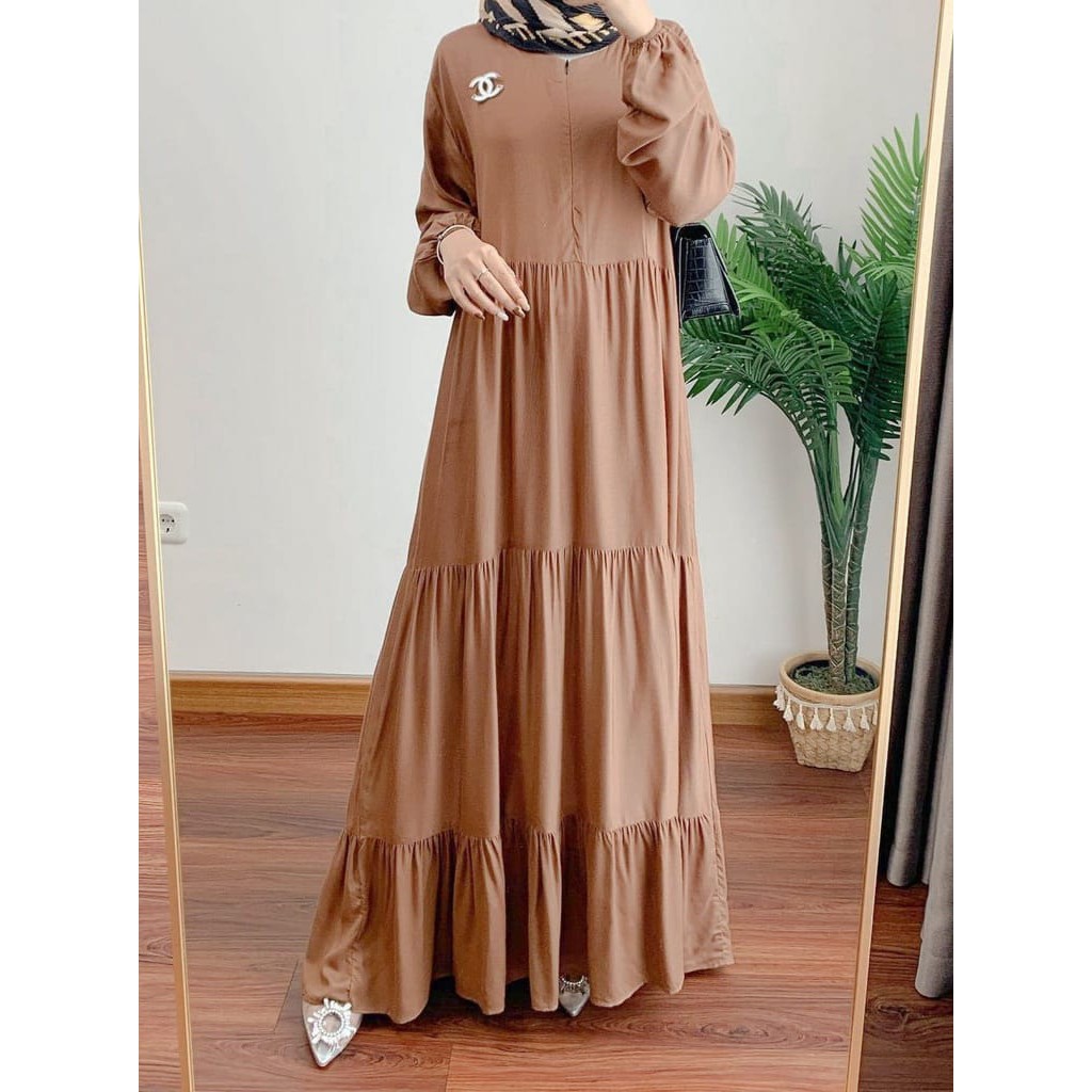 Multi Versatile PROMO GAMIS POLOS PREMIUM RAYON TWILL TERBARU BISA COD MODERN WANITA REMAJA DRESS HOME Have - Image 5