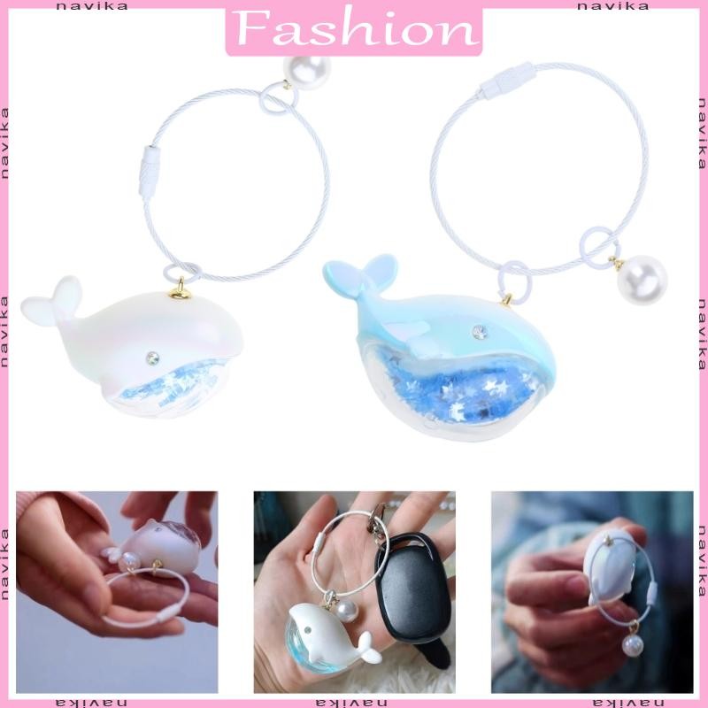 NAV Whale Keychain Marine Life Animal Keychains for Car Bag Keyring Car Phone Chain