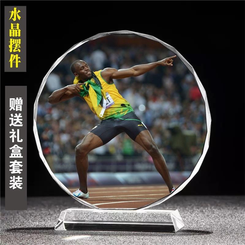 Track Field Superman Bordeaux Merchandise Crystal Model Ornaments Crafts Collection Souvenirs Study Room Inspirational Products [djy]