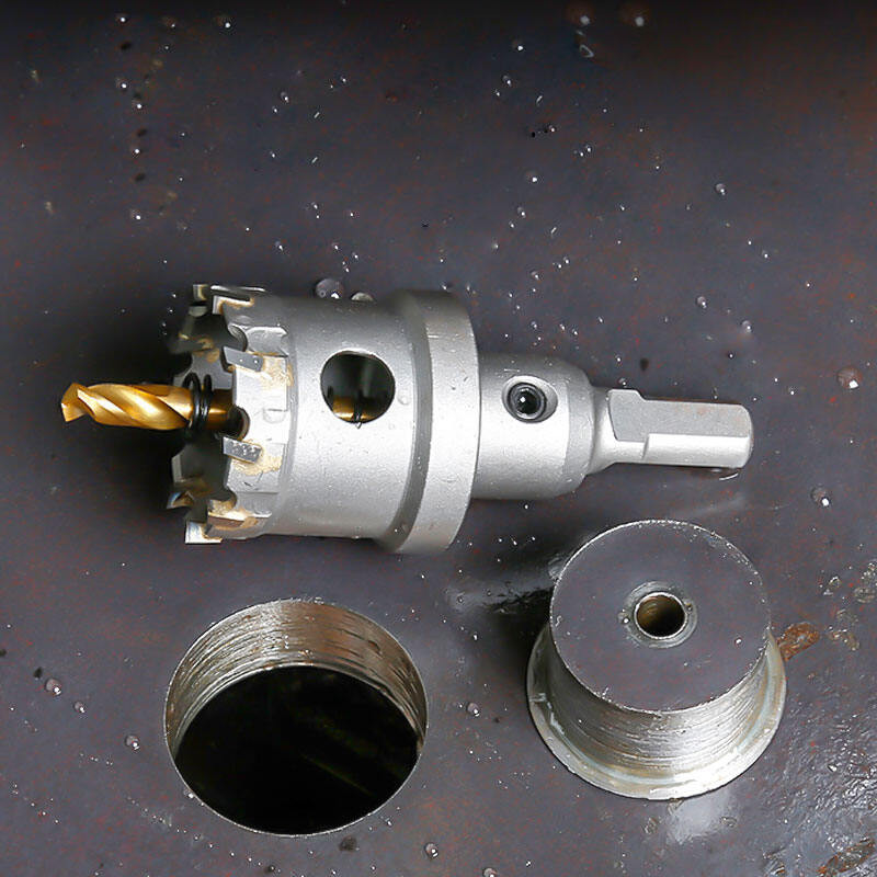 TCT Hole Saw Carbide Tipped Hole Cutter With Titanium-Plated Pilot Drill Bit For Metal Stainless Steel Iron And Wood Hol