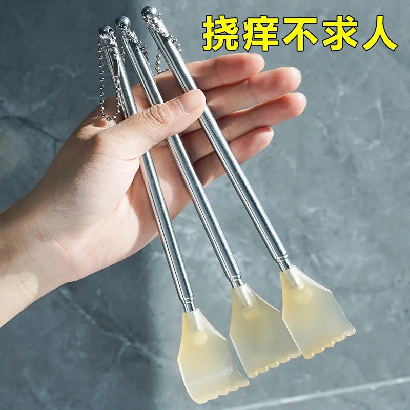 Itch Mini Foldable Tractable Tractable Stainless Back Scratcher Massager Penggaru 