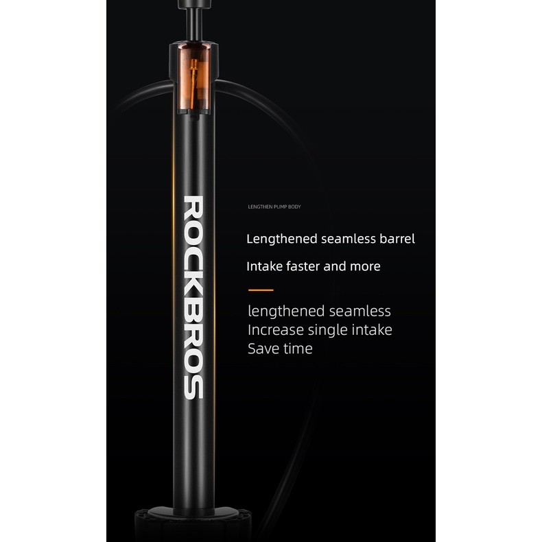 Must Have ROCKBROS Pump Bicycle 160 PSI High Pressure Visual Tire Gauge Multifunctional Valve Car Motorcycle Bike Bas... - Image 4