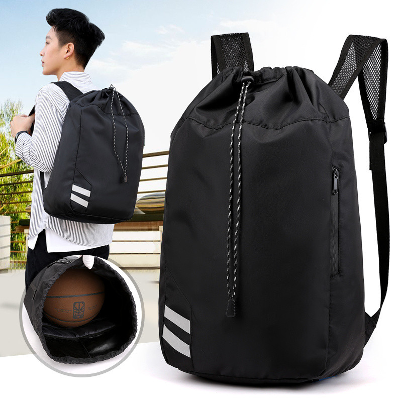 Basketball Backpack Sneaker Bag Sports Drawstring Student Men's Backpack Football School Bag Fitness High School 0113 Training Drawstring