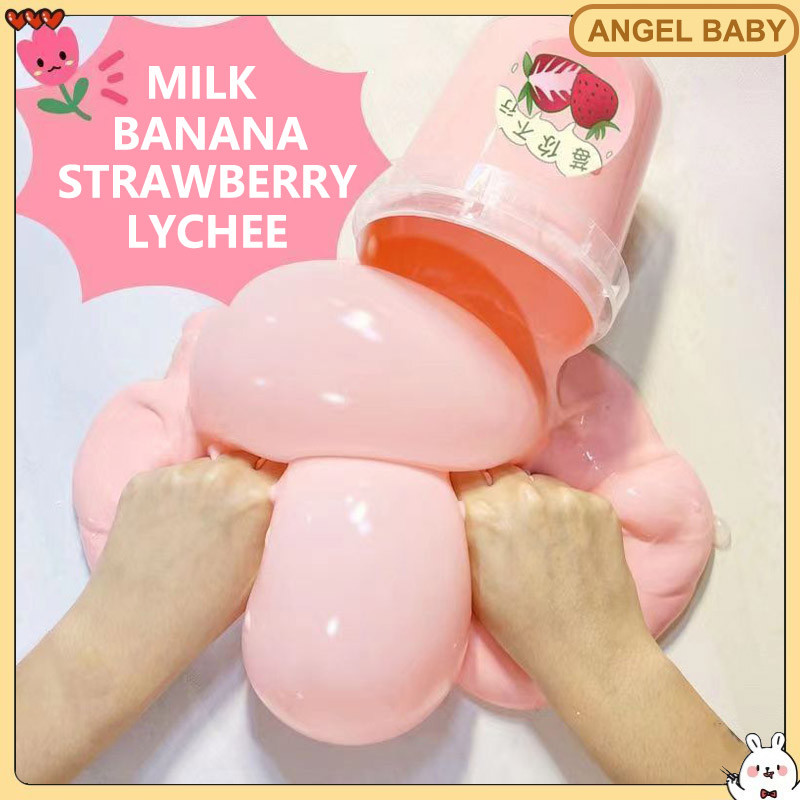 580ML Fruit Slime Kit Set Colourful Butter Mud Set DIY Non-stick Squeeze Toy Stress Relief Toy