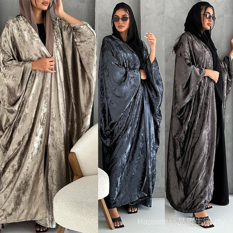 ✨24 Hours Delivery✨Mq142 modest Middle East Women's Clothing Fashion Robe Dubai Plus Size Cardigan abaya Europe America Muslim