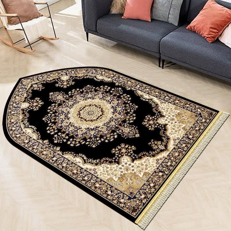 Ujs039 - Dome Prayer Mat Uk 70x110cm Glossy Polyester / Anti-Slip Dome Prayer Prayer Mat