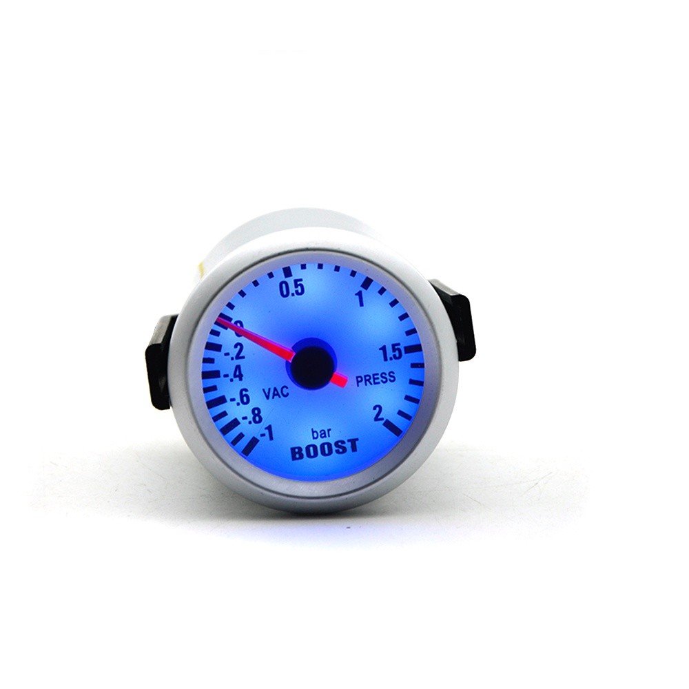 Must Quality DepoTuning 2 inch 52mm Analog Boost Turbo Gauge Meter Bar Mechanical 12V Cars Blue Led - Image 3