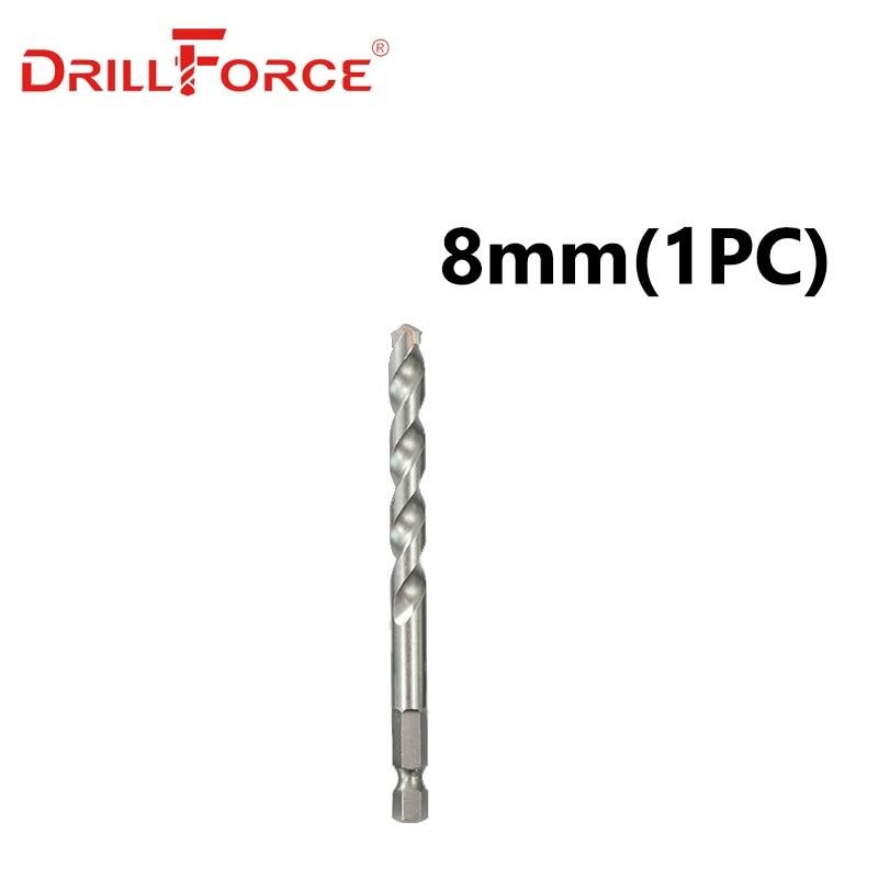 DIY Build Drillforce 4/5/6/8/10mm YG8 Tip Masonry Drill Bits Set Tungsten Carbide Tipped Concrete Brick Stone Drillin... - Image 2