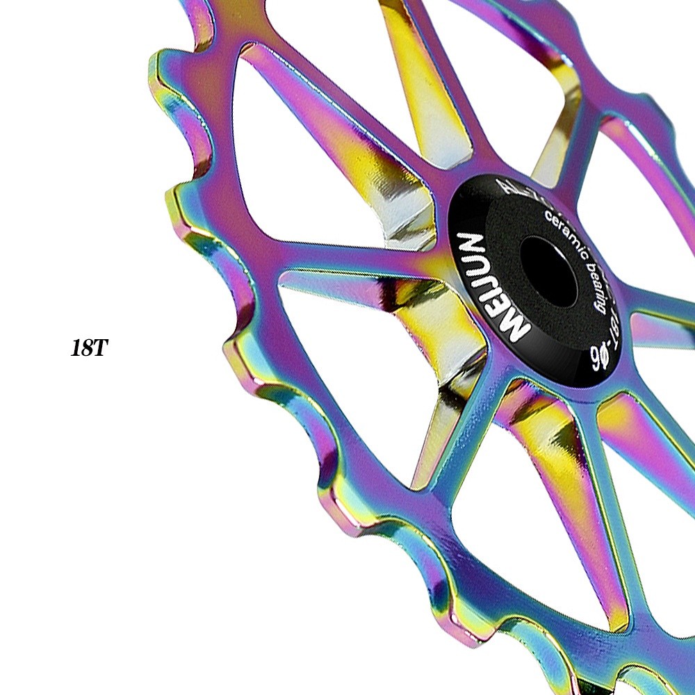 Must Reliable MTB Rear Derailleur Jockey Wheel 11T--18T Ceramic bearing Pulley AL7075 Road Bike Roller Idler 4mm 5mm ... - Image 4