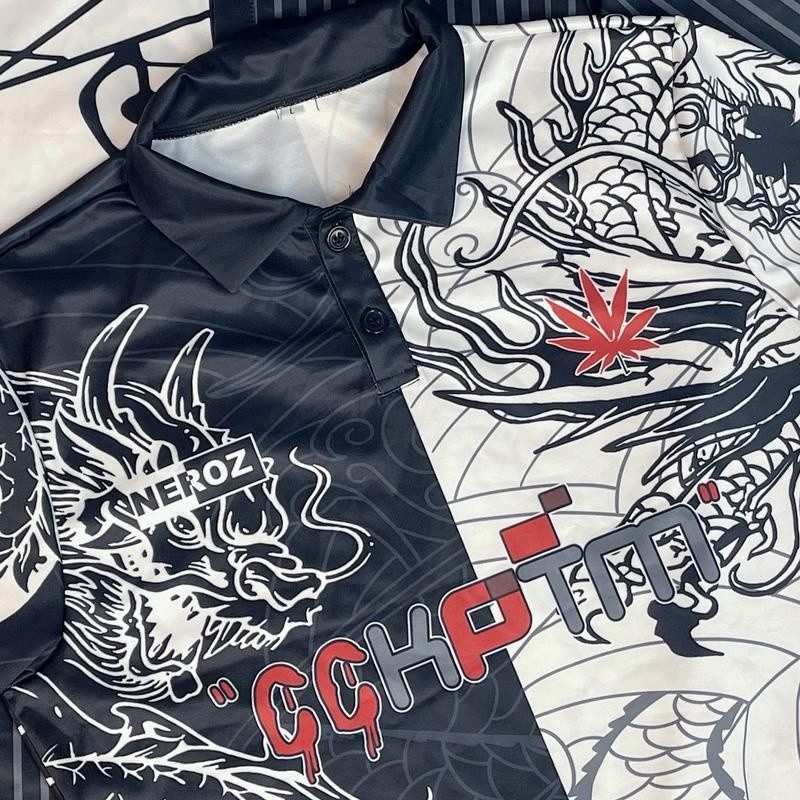 Must Durable HQ CCKPTM JERSEY VIRAL Baju Raya Collar 2023 High Quality Lelaki Full Sublimation Plus Size Murah Essent... - Image 2