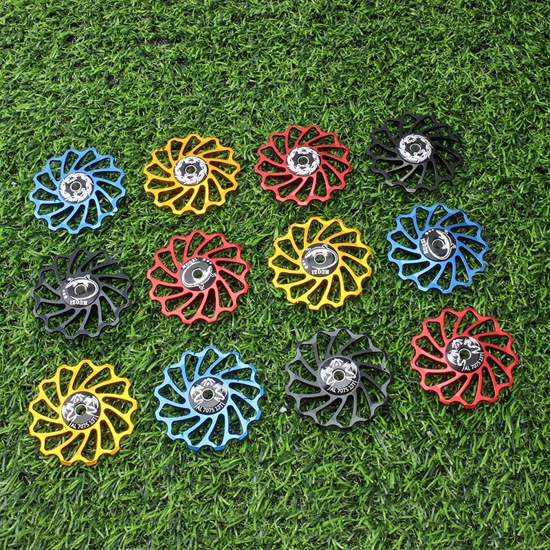 Multi Reliable MUQZI Bike 11T 13T Ceramic Bearing Jockey Wheel Rear Derailleur Guide Roller MTB Road Alloy Pulley Idl...