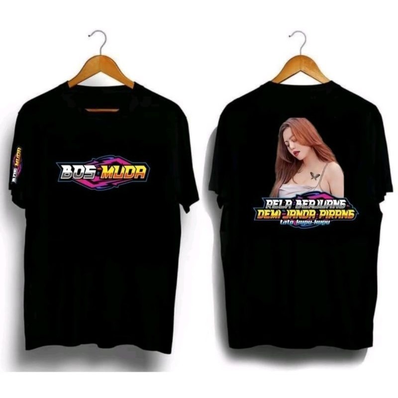 KAOS DISTRO BOS MUDA RELA BERJUANG DEMI JANDA PIRANG//KAOS KATA KATA VIRAL TERBARU KEKINIANS-5XL