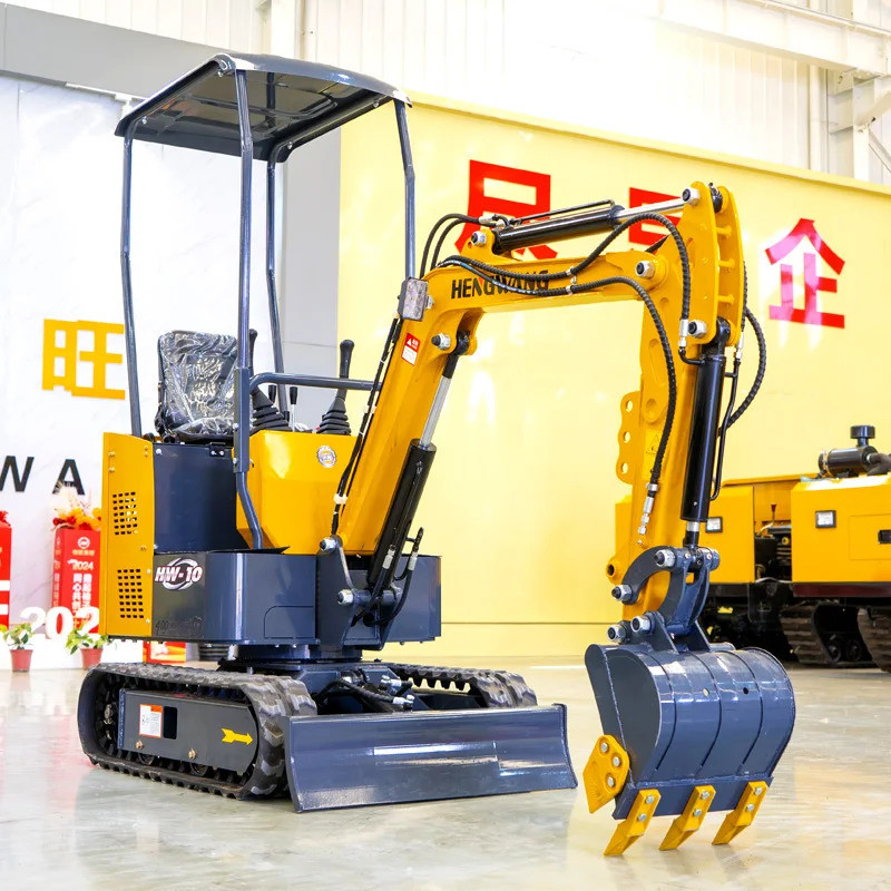 HENGWANG【HW10-4】1 Ton Excavator Machine Mini Digger Agricultural And Garden Tools