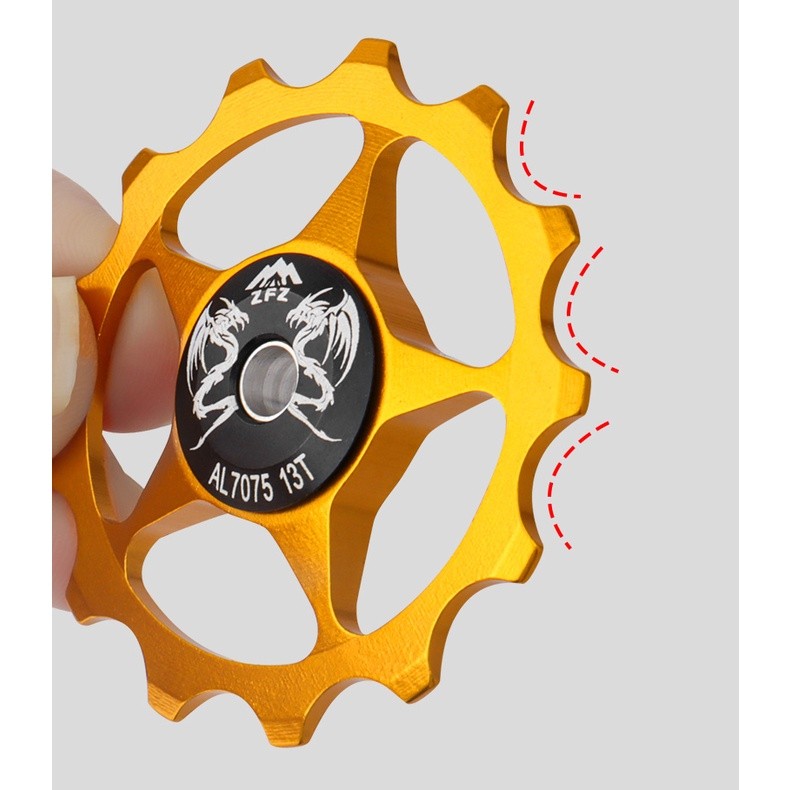 Multi Quality MUQZI Bike Rear Derailleur Jockey Wheel 11T 13T Pulley Guide Roller MTB Road Aluminum Alloy Idler Versa... - Image 4