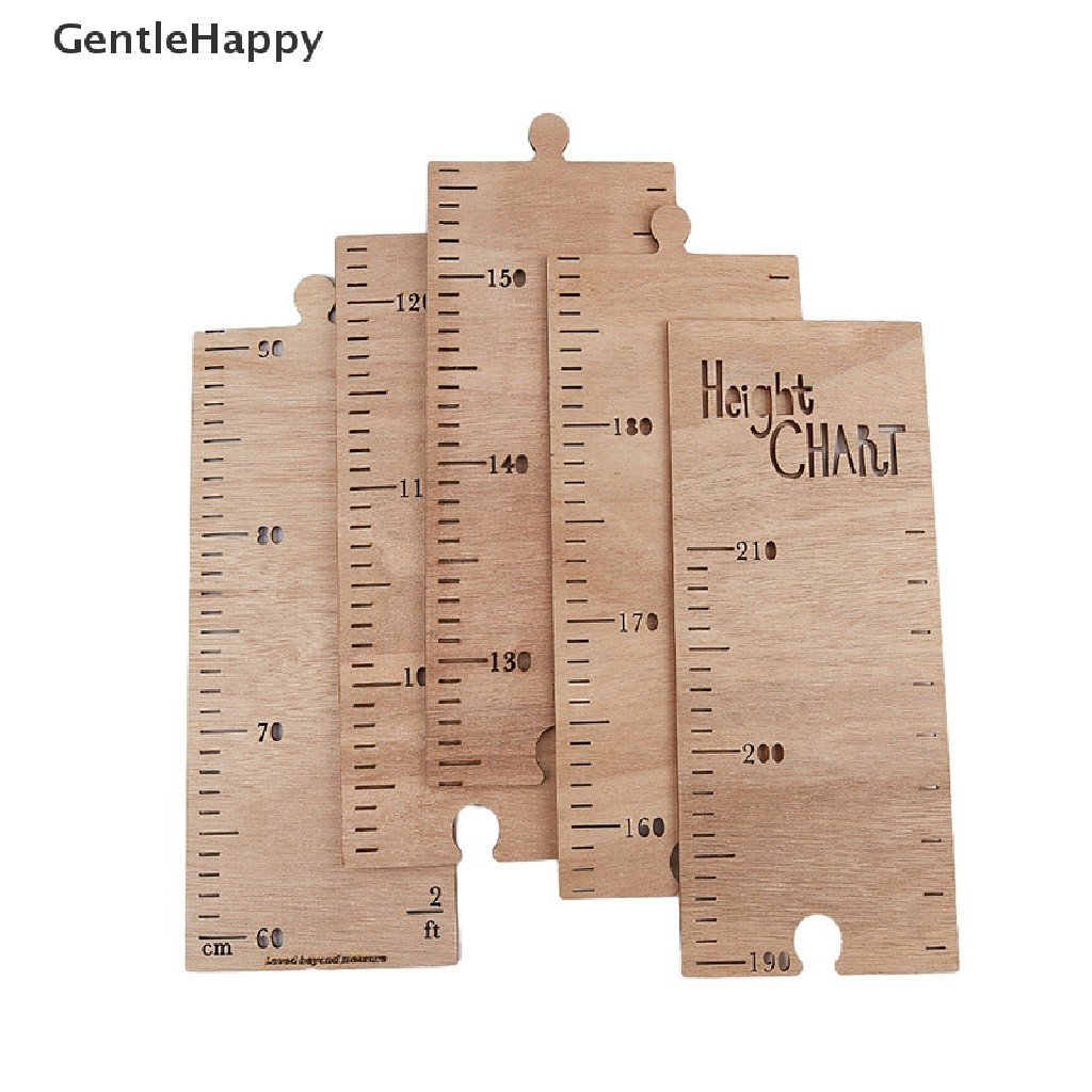 Durable Multi GentleHappy Nordic Wooden Kids Height Growth Chart Ruler Baby Children Gauge MY - Image 5