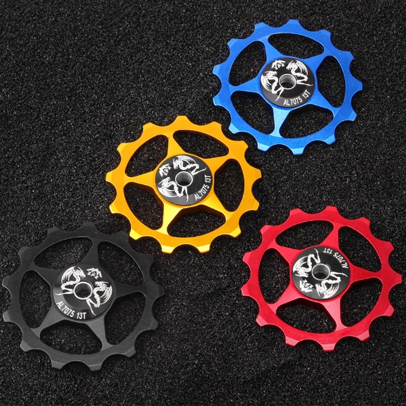 MUQZI Bike Rear Derailleur Jockey Wheel 11T 13T Pulley Guide Roller MTB Road  Aluminum Alloy Idler