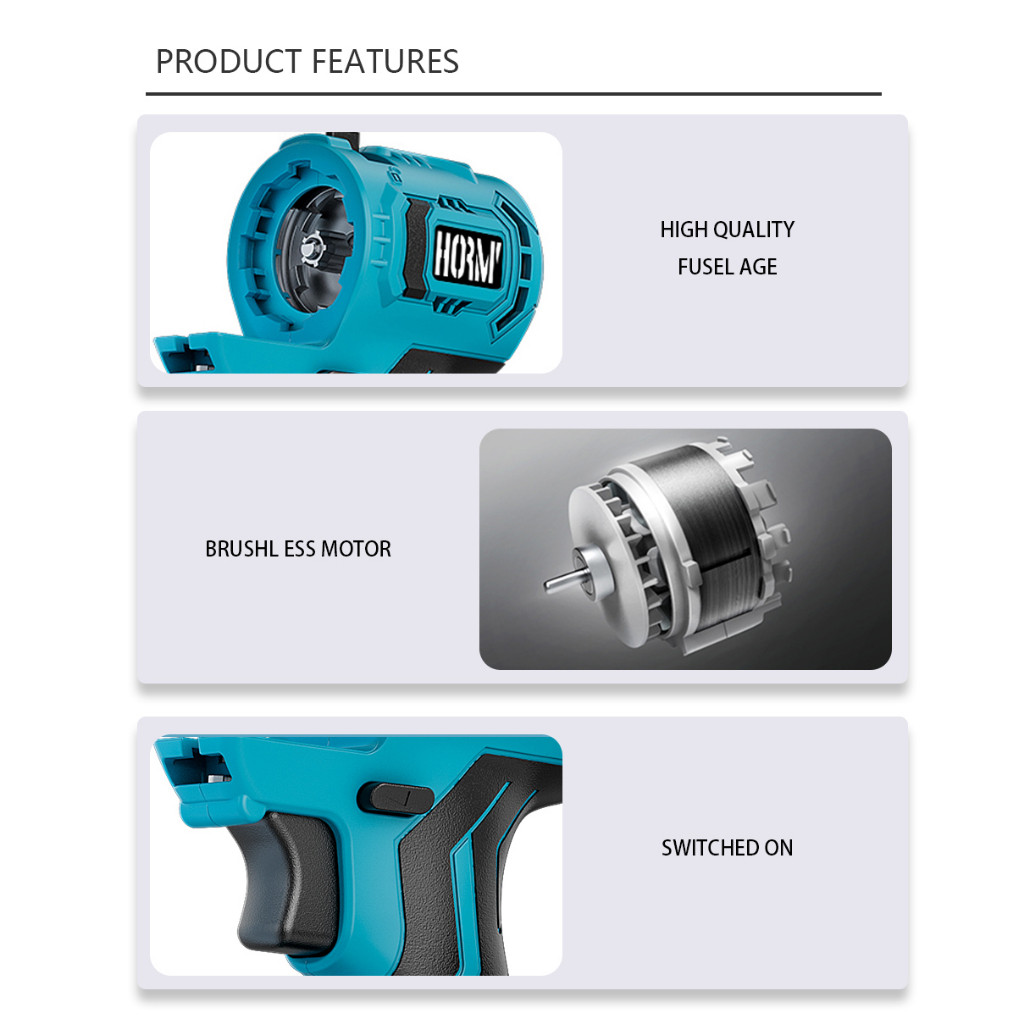 Craft Workshop Brushless Oscillating Multi-Tool Universal Electric Angle Grinder Polisher Impact Drill Trimmer Lawnmo... - Image 4