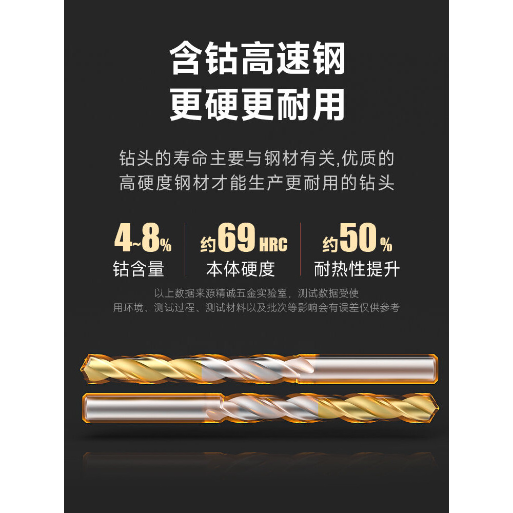 Workshop Duty Korean YG Import Drill Bit H2coated D1GP Straight Shank Twist High Speed Steel Titanium-Plated Cobalt-C... - Image 4